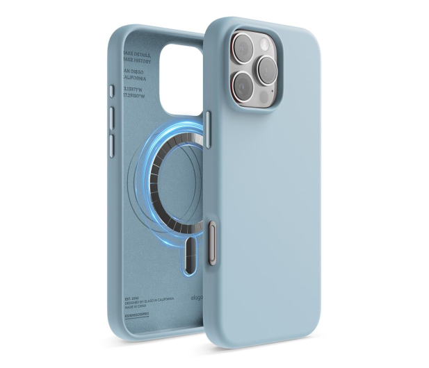 Elago Magnetic Silicone do iPhone 16 Pro Max Sky Blue - 1278795 - zdjęcie